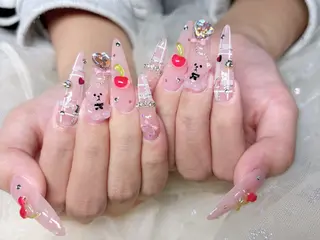 ネイル H3 Nail Tsuki🦋💙のネイルデザイン