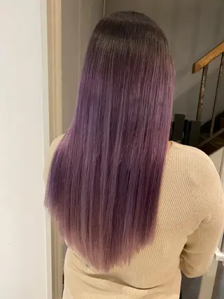 ロング 🌈評価No.1🌈 艶髪カラー❌エクステのヘアスタイル