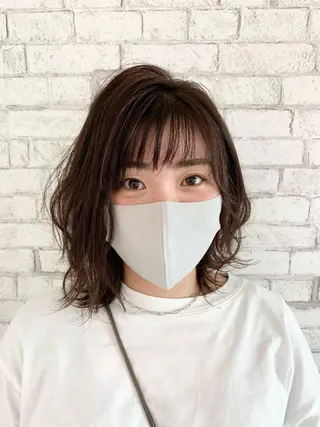 ミディアム 特殊カラー/ブリーチ 道満ゆいなのヘアスタイル