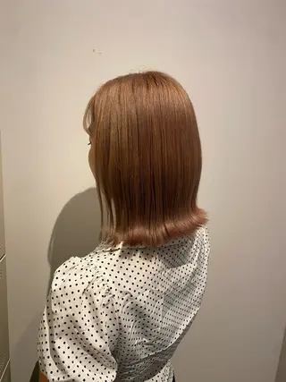 ミディアム カラー 平川 夏海のヘアスタイル