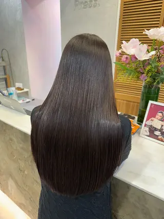 ロング カラー パーマ 上品な透明感カラー 🫧renのヘアスタイル