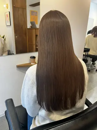 ロング カラー conne&riri所属・MAYU 💚森下のヘアスタイル