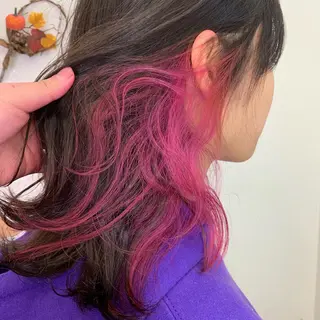 ミディアム カラー ボブウルフ／ボブ Satsuki【名駅のヘアスタイル