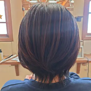 ミディアム 酸性ストレート/豊橋 市/湖西市/山本あづのヘアスタイル