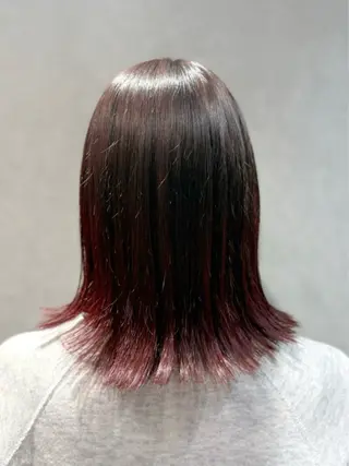 ミディアム カラー Harris 表参道・外苑前・青山 表参道本店所属・艶カラー/ハイトーン /アレンジ/meiのヘアスタイル