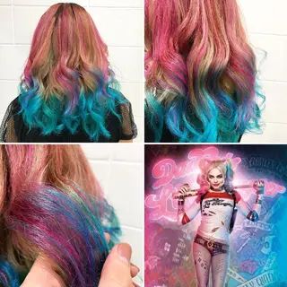 ロング カラー "PEPPU "所属・🌈推し色派手髪 ハイトーンShinのヘアスタイル