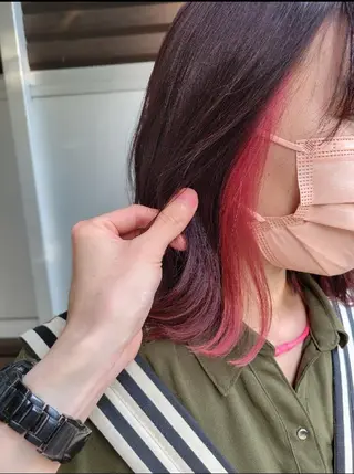 ミディアム カラー レイヤー/ショート /山田譲治✂️のヘアスタイル