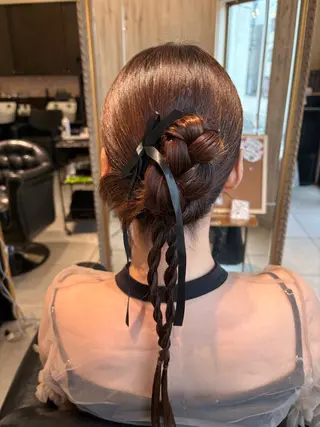 ロング ヘアアレンジ フェニーチェ高崎所属・鶴谷 麻衣のヘアスタイル