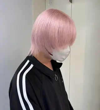 カラー メンズ noa 寒色系カラーブリーチのヘアスタイル