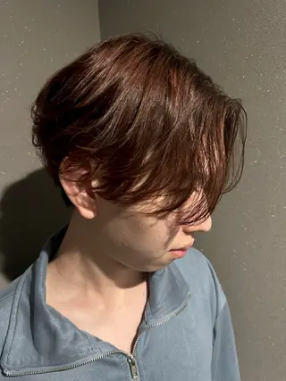 メンズ ニュアンス/フェザー /ウルフ/伶馬のヘアスタイル