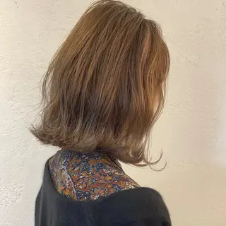 ミディアム カラー lar 立川南口所属・レイヤーボブ/ボブ 仲川和人のヘアスタイル