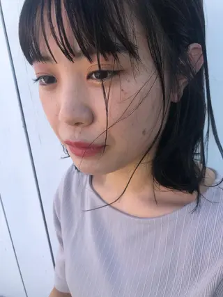 ミディアム カラー デザインカット🎨 ボブ🫟おざきのヘアスタイル