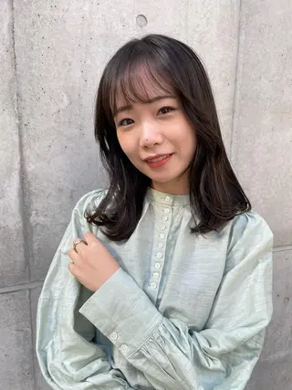 セミロング カラー ツヤ美髪💐 髪質改善/高山愛来のヘアスタイル