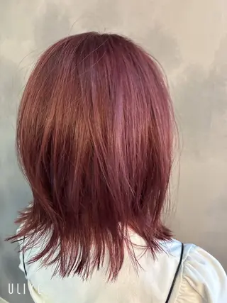 ミディアム カラー Glimpse中津店 髪質改善/マツエクのヘアスタイル