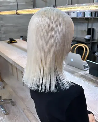 ミディアム カラー ササキカズマ〻透明感 〻色落ち〻赤み消しのヘアスタイル