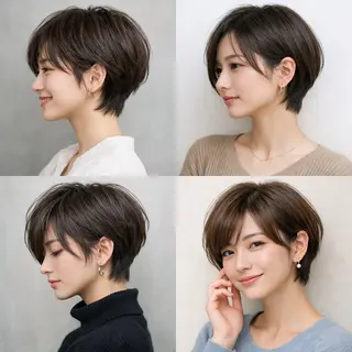ショート 西 優衣奈のヘアスタイル