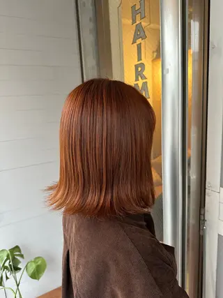 ミディアム miloc MOMOKAのヘアスタイル