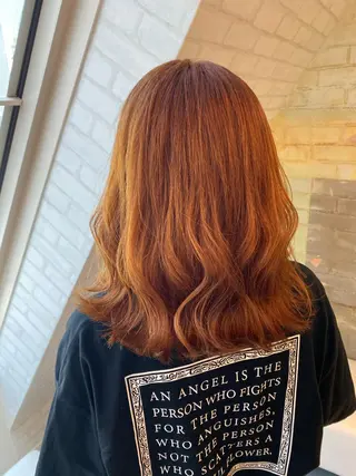 セミロング カラー YUNA ユウナのヘアスタイル