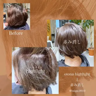 ショート カラー レディースヘア💫 加藤たいが🐯のヘアスタイル