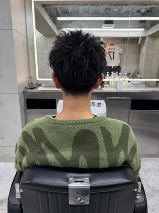 ショート パーマ メンズ CHROM TOKYO A.L.T所属・【メンズ・パーマ】 藪 清正のヘアスタイル