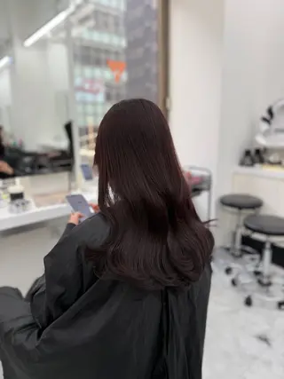 セミロング カラー ヘアアレンジ 🎀Girly艶髪カ ラー🎀Harukaのヘアスタイル