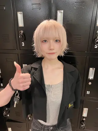 ショート カラー ヘアアレンジ 🐺ウルフの神🐺 /カラー/けいすけのヘアスタイル