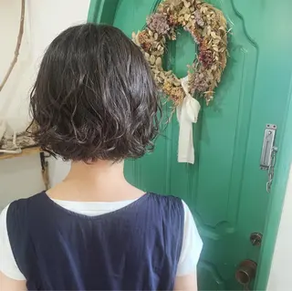 ショート パーマ 佐藤 美咲のヘアスタイル