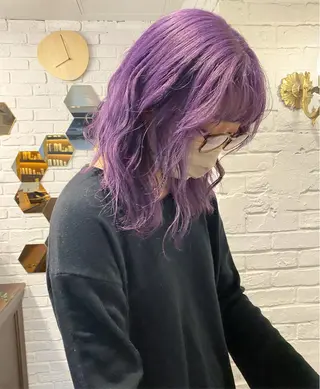 セミロング カラー ヘアアレンジ 韓国ヘア×髪質 改善🇰🇷シオリのヘアスタイル