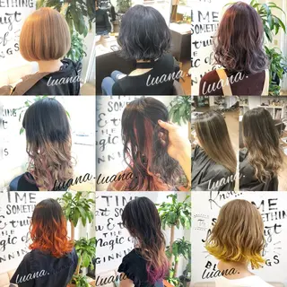 セミロング エクステ・髪質改善・ ブリーチ・吉田大介のヘアスタイル