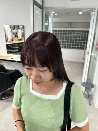 ロング カラー 愛結 暖色カラー🎀🩰のヘアスタイル