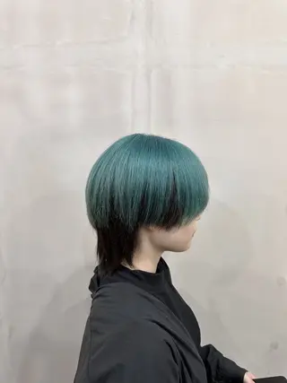 ショート カラー ヘアアレンジ メンズ cecil hair 難波店所属・髪質改善透明感カラー /SHOGO☀️のヘアスタイル