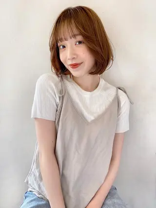 ミディアム ボブ指名No.1🌞 オガタのヘアスタイル