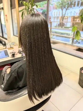 ロング パーマ ヘアセット✨髪質改善 ✨臼井直子のヘアスタイル