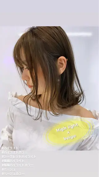 ミディアム lamie by melt 吉祥寺 【ラミエ バイ メルト】所属・【ミニモ公認】*似合 わせ職人*滝田拳史のヘアスタイル