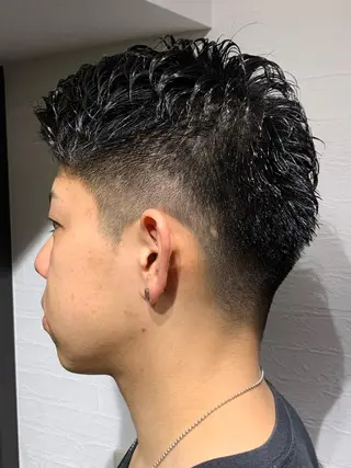 ショート パーマ メンズ ささき まさとのヘアスタイル