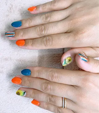 ネイル ⭐︎休業中の練習⭐︎ JNA認定講師髙橋のネイルデザイン