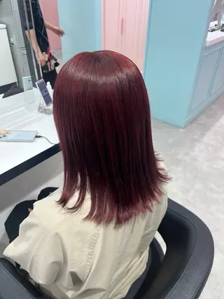 ミディアム カラー みう/仙台/暖色/ 艶髪/顔周りカット/のヘアスタイル