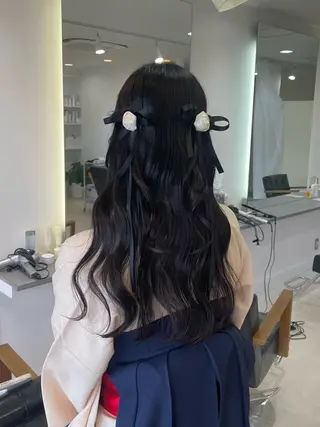 ロング ヘアアレンジ 前川 瑞希のヘアスタイル