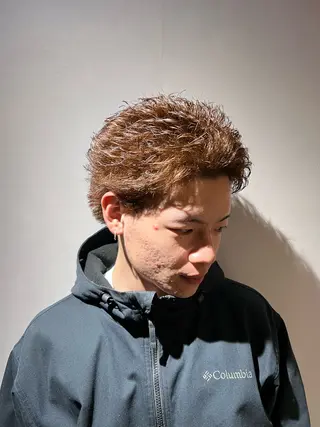 ショート カラー メンズ neuer bar ber虎太郎のヘアスタイル