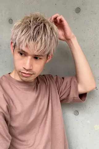 メンズ ショート カラー JILL by GiseL/天神のヘアスタイル