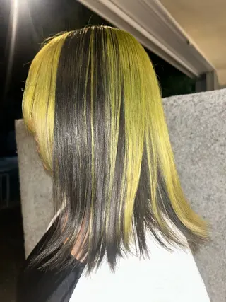 セミロング カラー 🗽デザインカラー/ パーマ/MIRU🗽のヘアスタイル