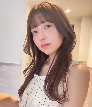 セミロング カラー 🫧透明感ヘア🫧 🧸竹花　彩希🧸のヘアスタイル