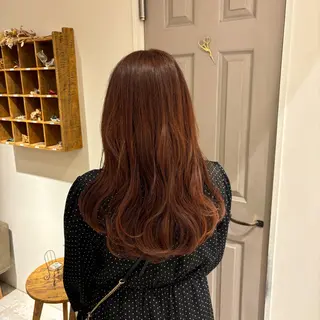 ロング カラー 上村 七海のヘアスタイル