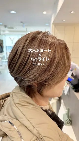 ショート ブリーチ/髪質改善 NYNY大久保のヘアスタイル