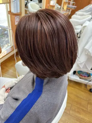 ミディアム カラー Sagedoue ユイのヘアスタイル