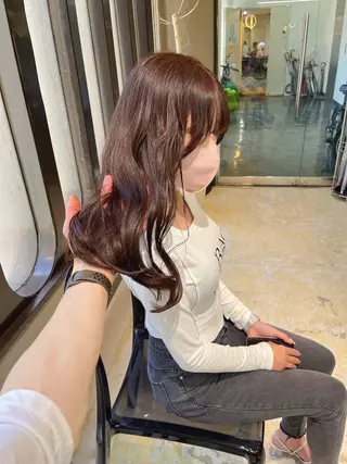 セミロング 💖艶髪ブリーチ髪質 改善💖ケンシンのヘアスタイル