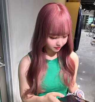 ロング MEI🎀垢抜けカラ ー🎀韓国styleのヘアスタイル