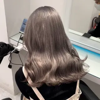 ロング カラー ヘアアレンジ ハイトーン艶カラー 🤍ゆうひのヘアスタイル