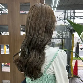 ロング ダブルカラー/韓国 ヘア/さわのあかねのヘアスタイル