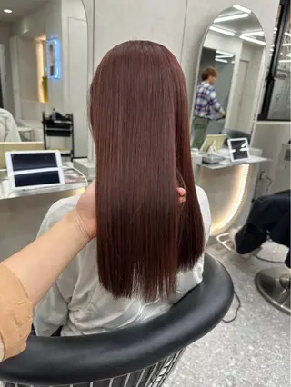 セミロング カラー はるか/ヘアアレンジ ブリーチなしカラー♡のヘアスタイル